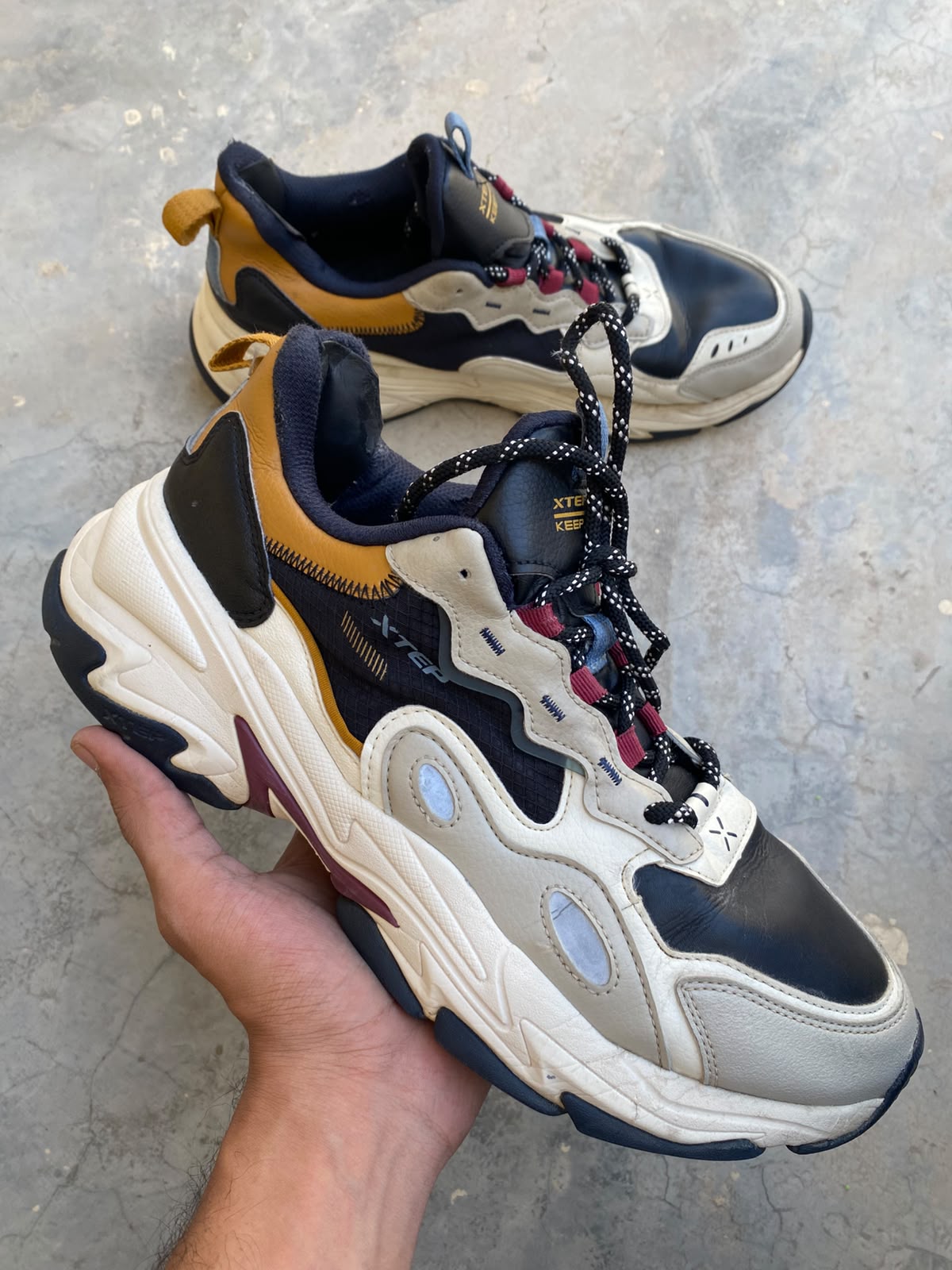Xtep chunky multi-panel lifestyle sneaker