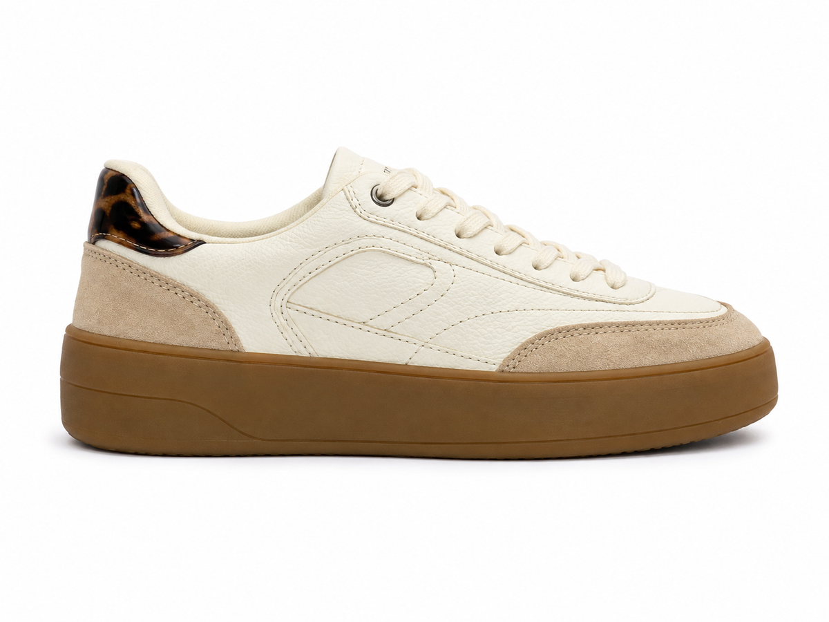 Zara Contrast Color Animal Print Sneakers