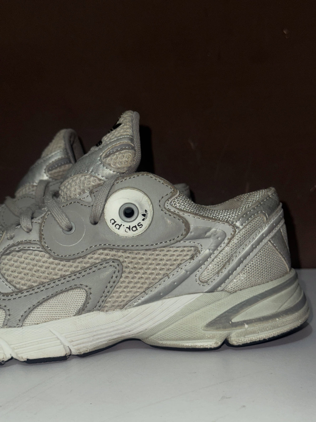 Adidas Silver Chunky Sneakers