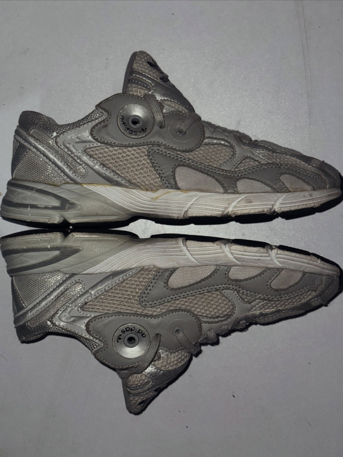 Adidas Silver Chunky Sneakers