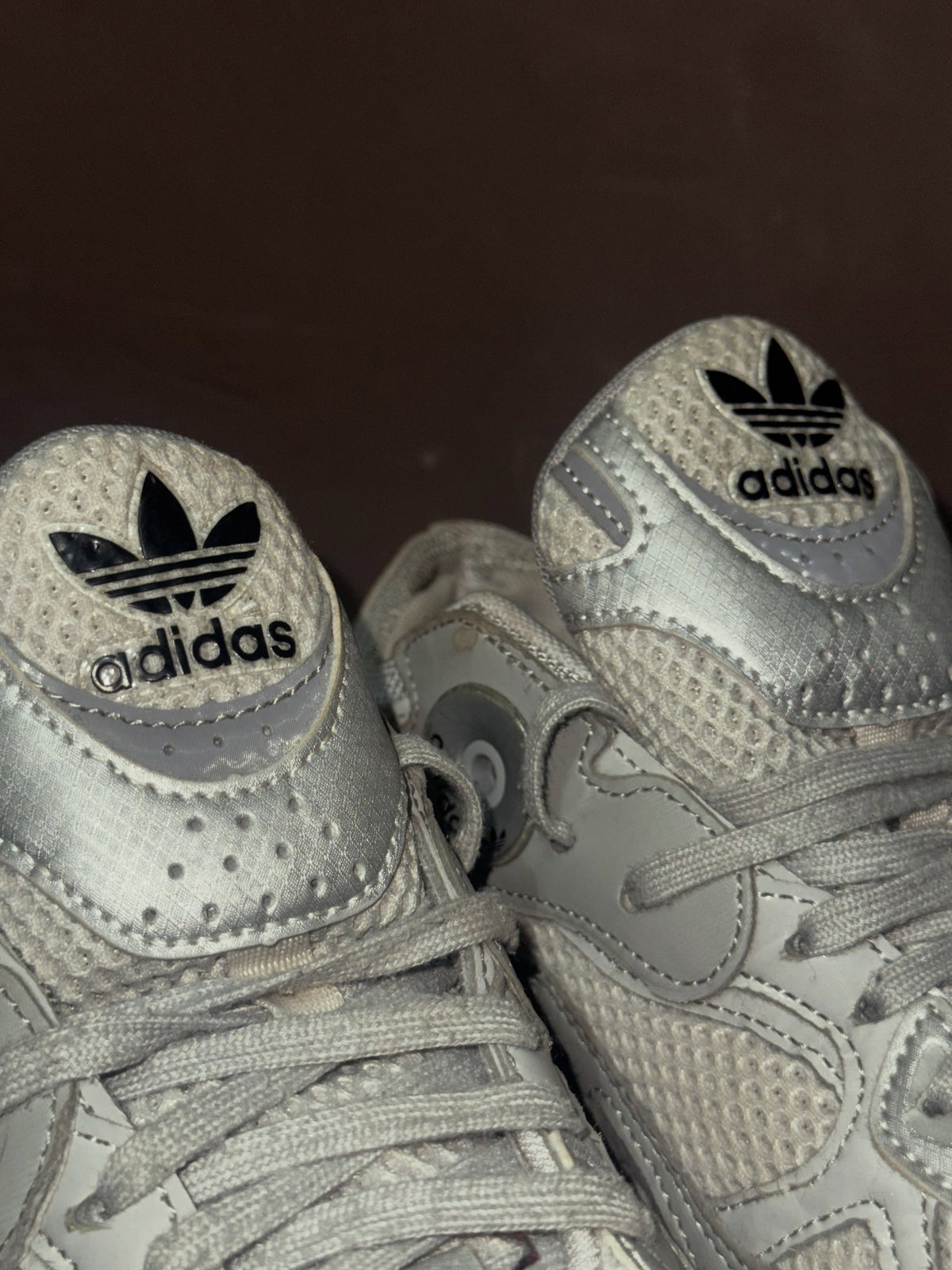 Adidas Silver Chunky Sneakers