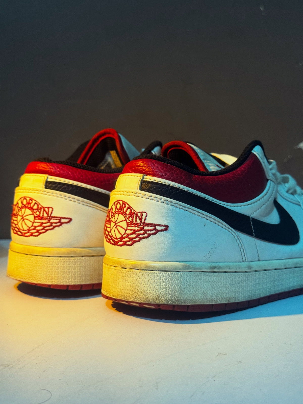 Air Jordan 1 Low White Black Red