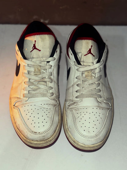 Air Jordan 1 Low White Black Red