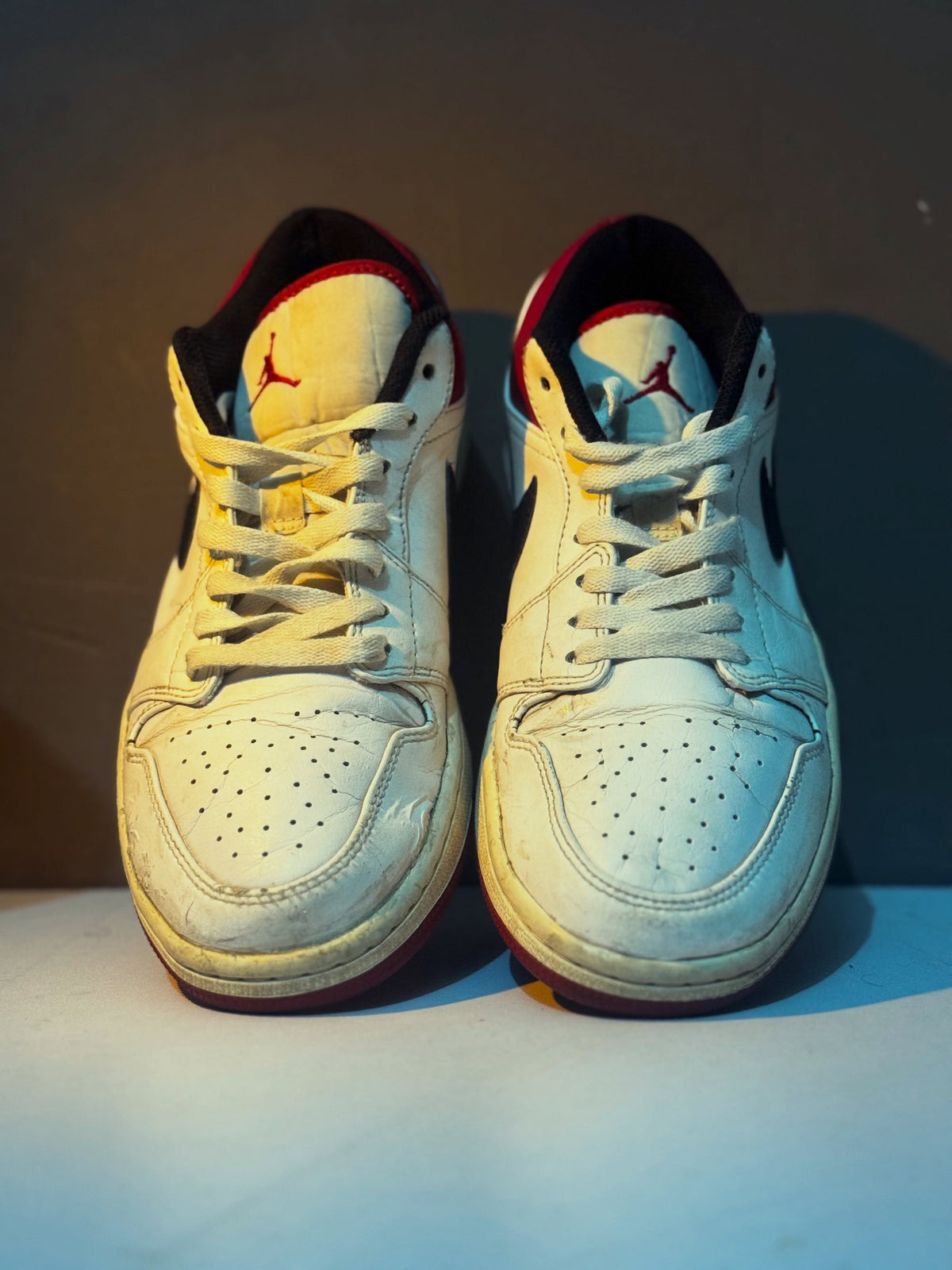 Air Jordan 1 Low White Black Red
