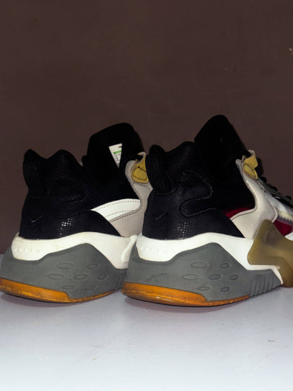 Anta Cream Grey and Yellow Sneakers