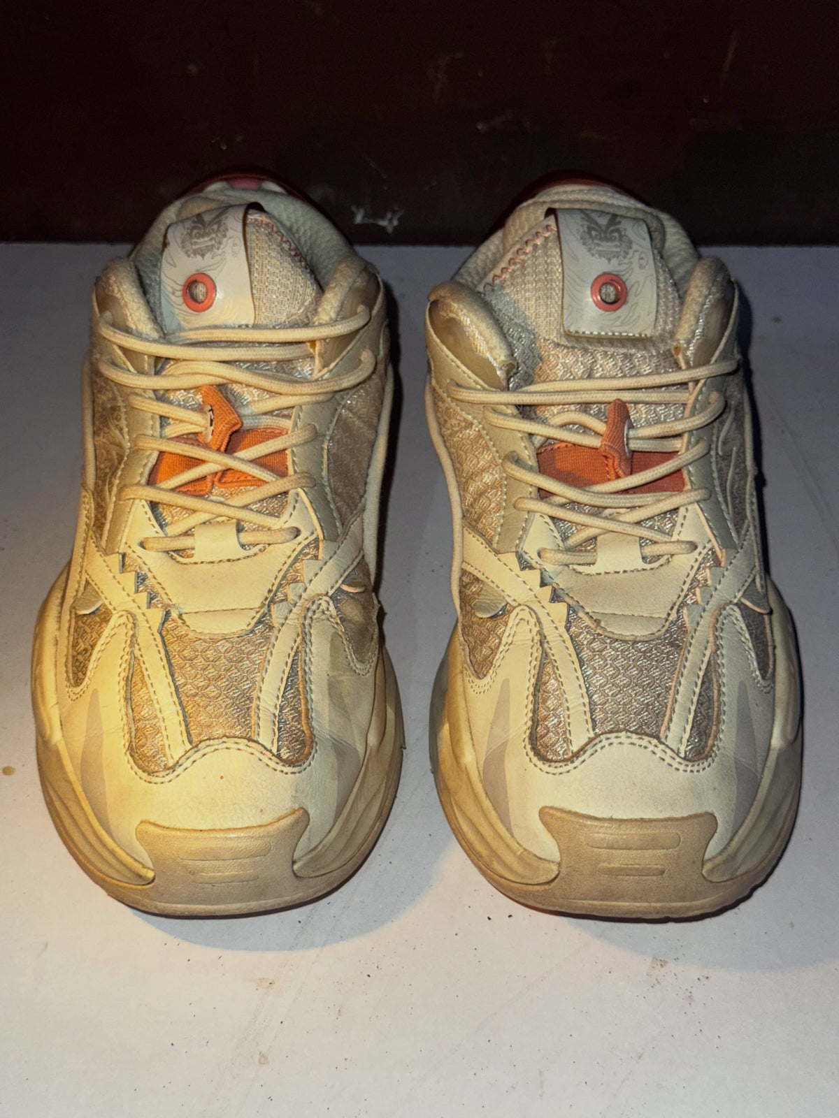 Cream Chunky Sneakers