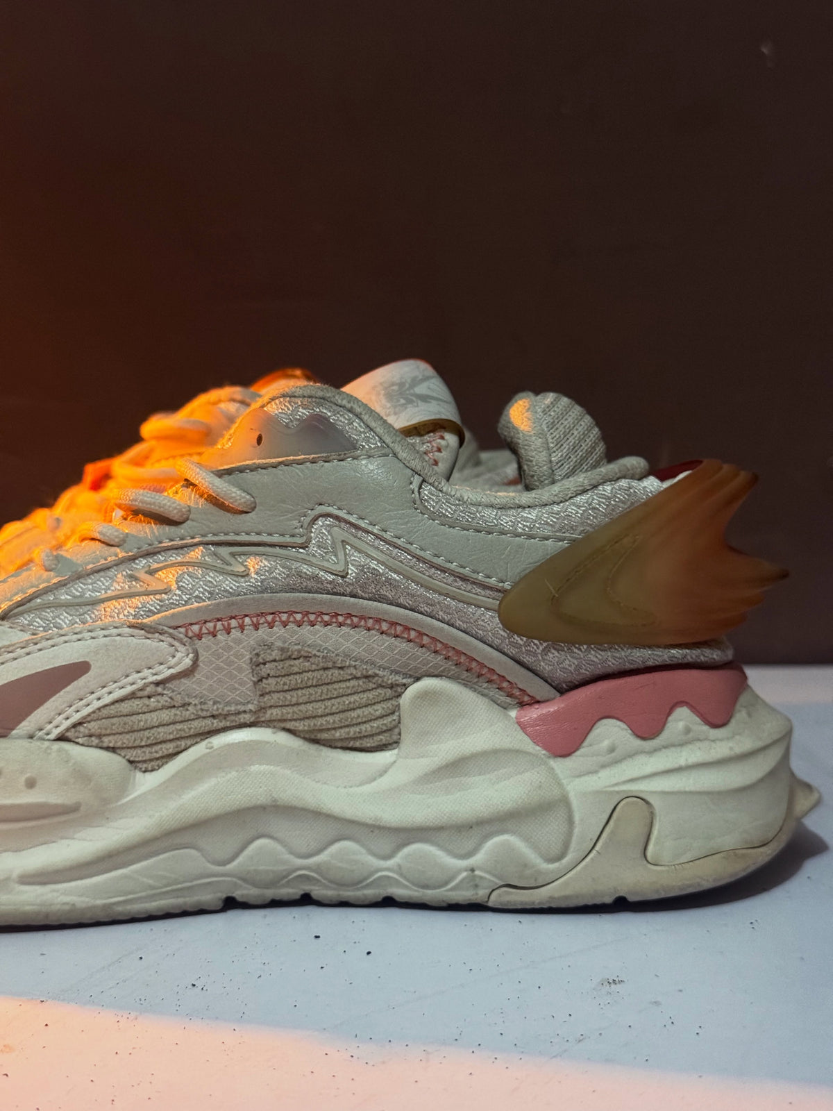 Cream Chunky Sneakers