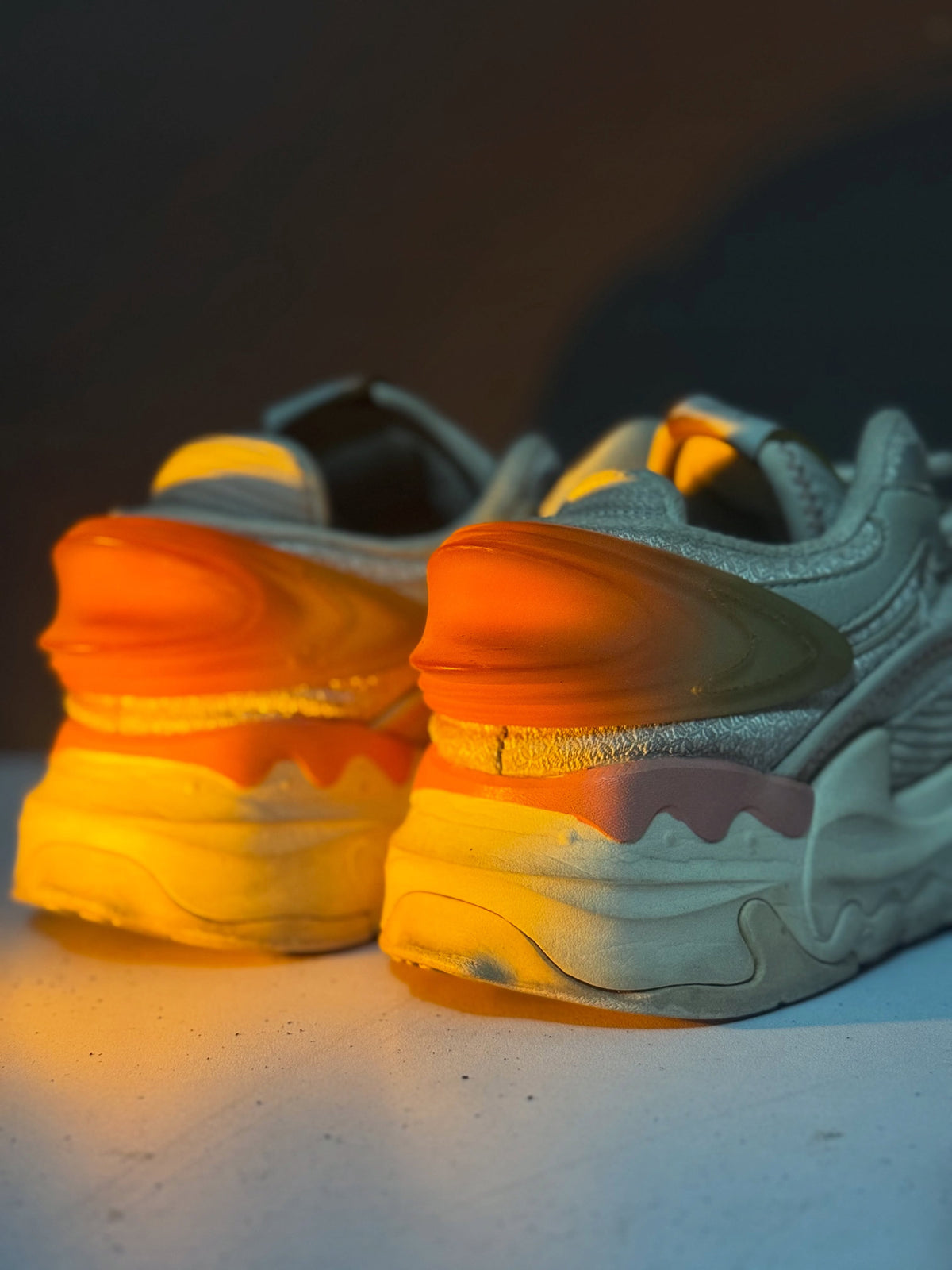 Cream Chunky Sneakers