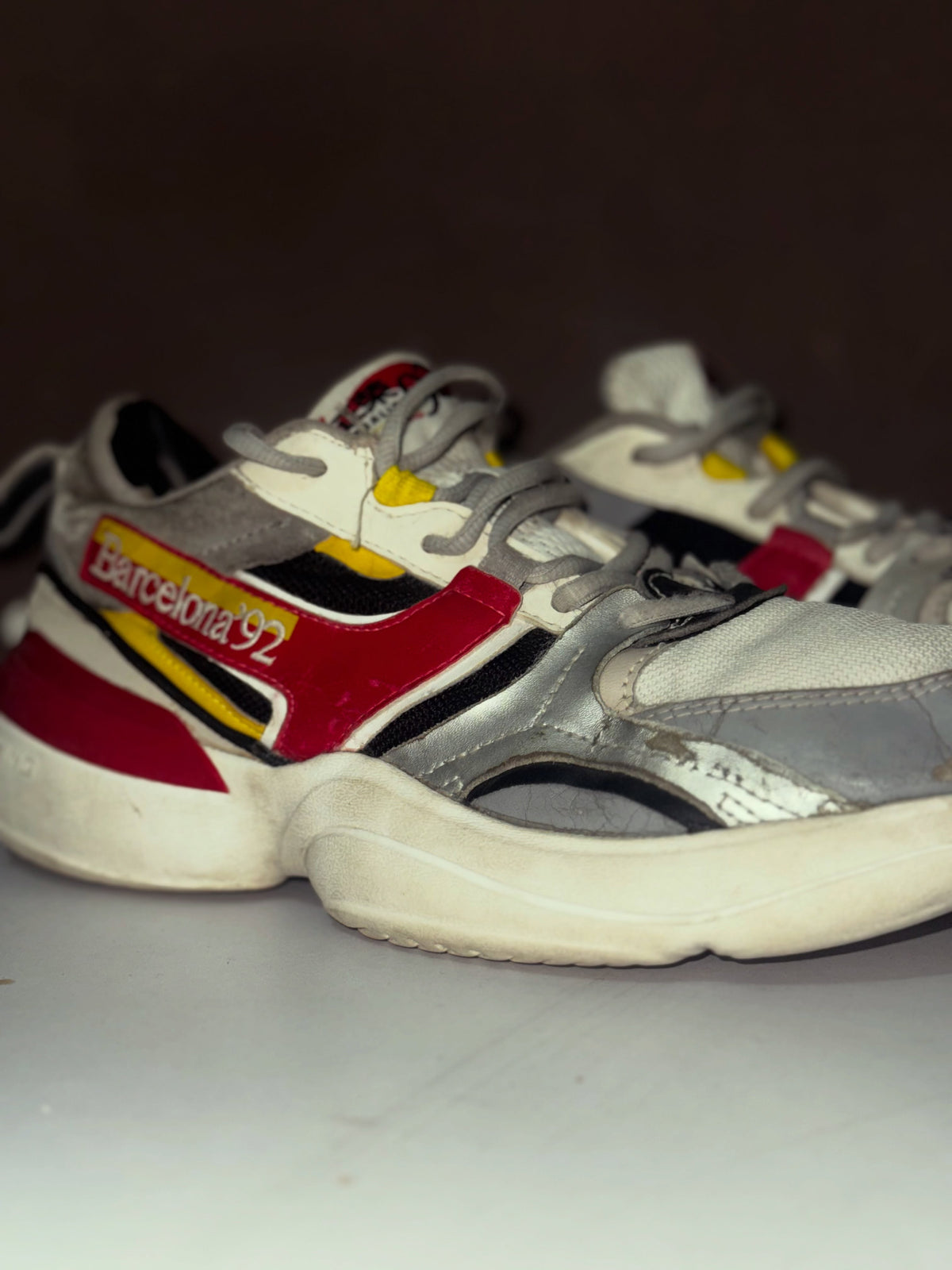 Li-Ning Barcelona Red and White Sneakers