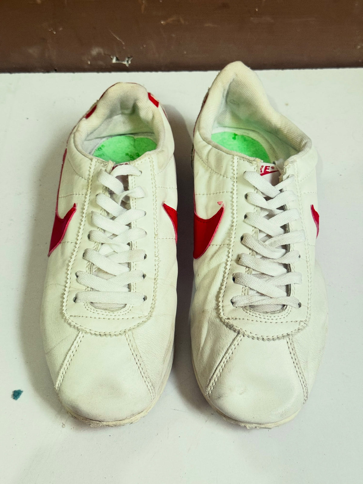 Nike Cortez White Red and Blue