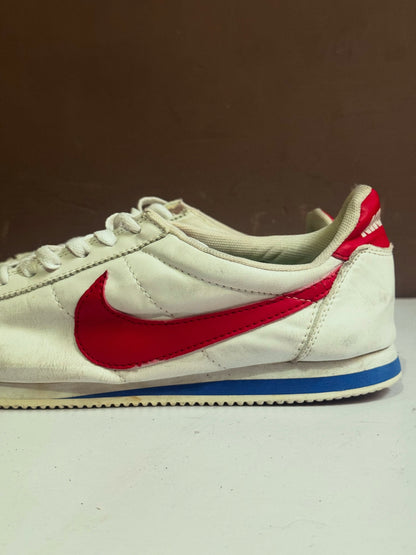 Nike Cortez White Red and Blue