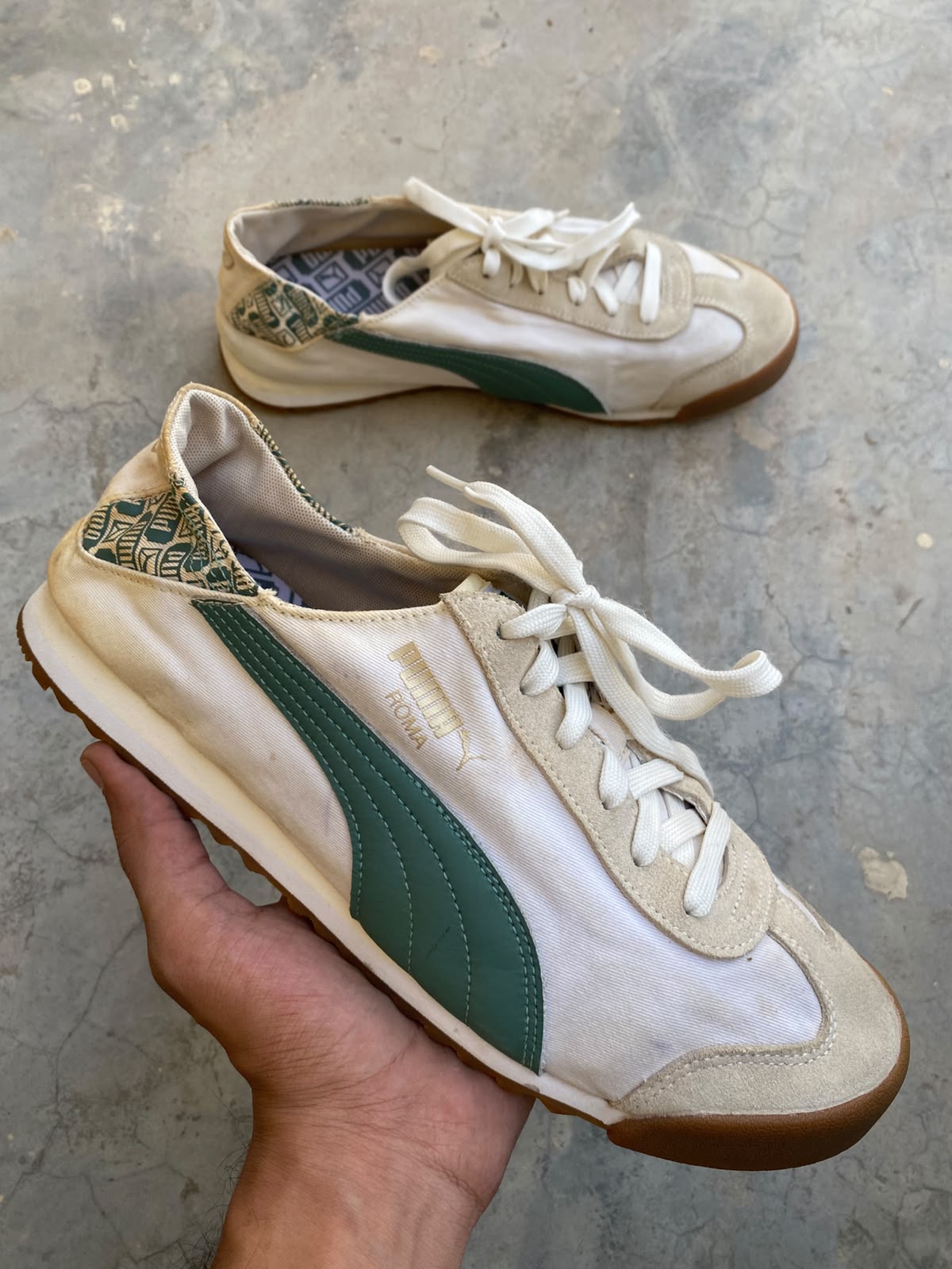 PUMA Roma Versatile Mule Warm White Eucalyptus sneakers