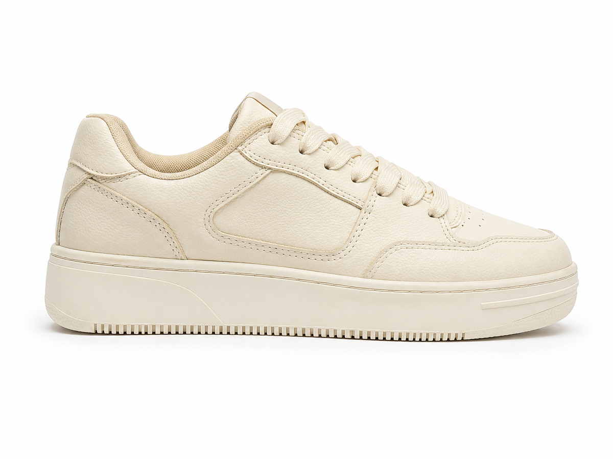 Pull&Bear Basic Chunky Trainer - Bone White