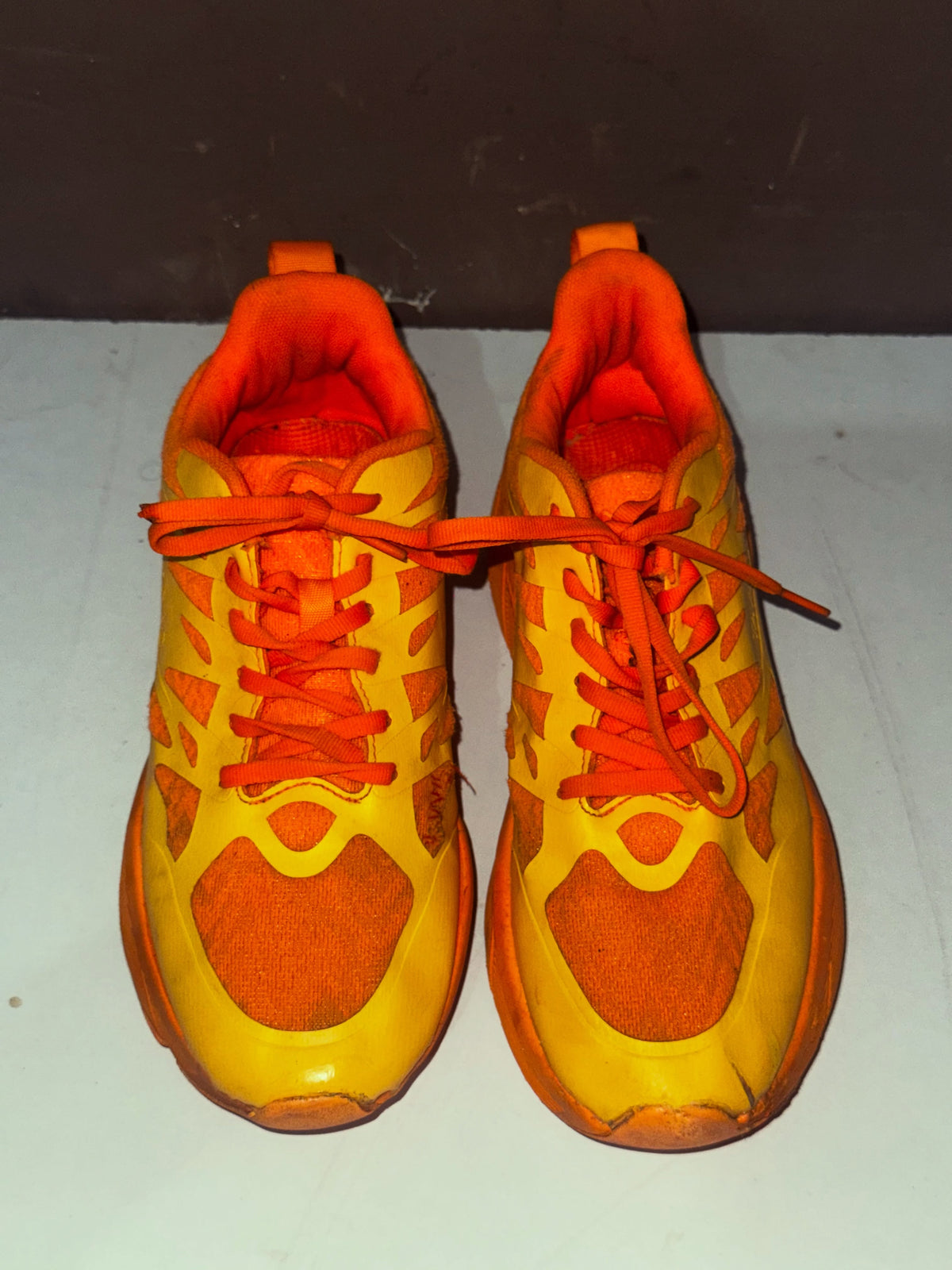 Tayao Orange and Yellow Running Sneakers