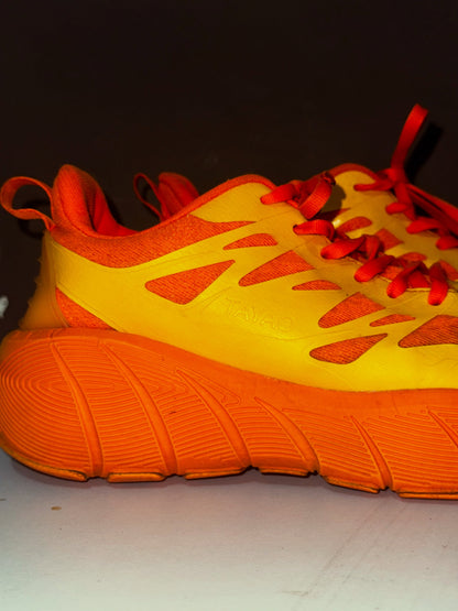 Tayao Orange and Yellow Running Sneakers