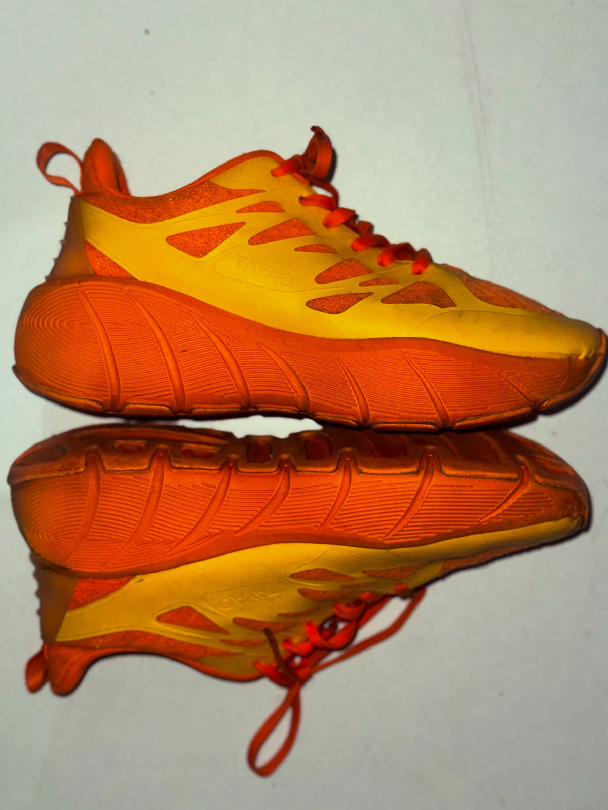 Tayao Orange and Yellow Running Sneakers