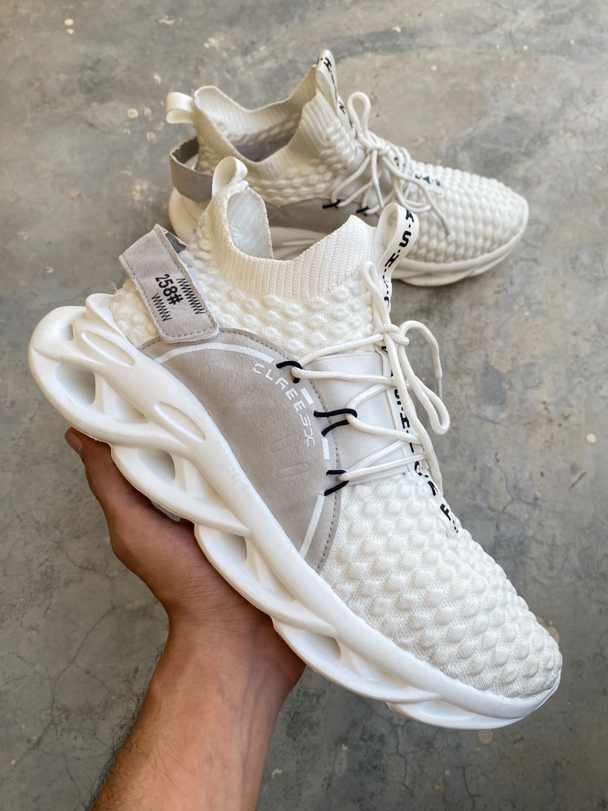 White PHANTOM Release 258 X9X Sneakers