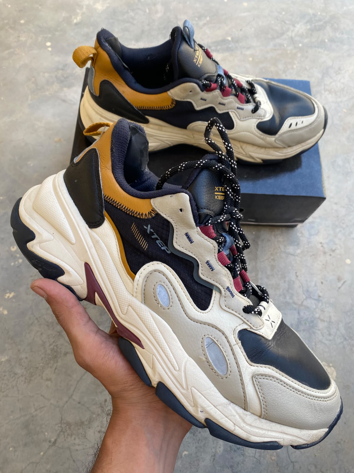Xtep chunky multi-panel lifestyle sneaker